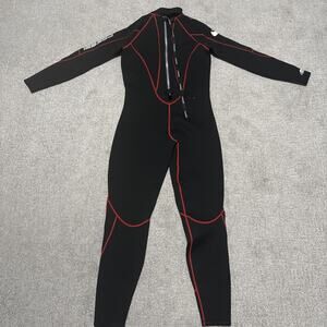 Cressi Men’s Maya 2.5 Mm Full Wetsuit Black Red Anatomic Shape Size M/3